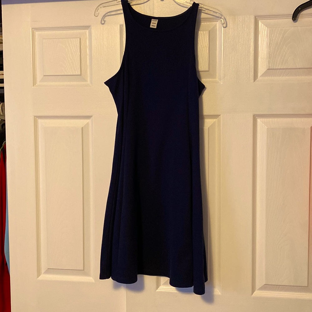 Old navy blue dress size medium above knee